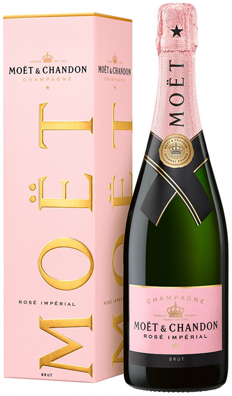 Шампанское Моэт и Шандон Розе Империаль брют розовое 0.75л. п/у