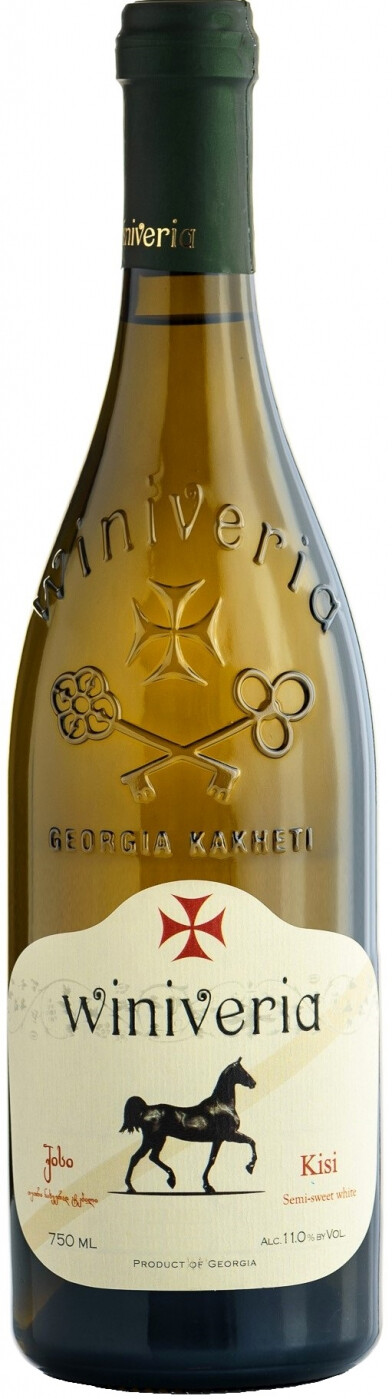 Вино столовое сухое белое Киси торговой марки Виниверия креп 12,5%, емк 0,75 л