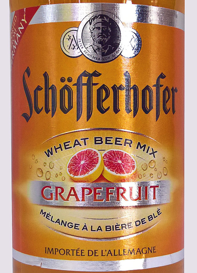 Этикетка Пивной напиток Шофферхофер Грейпфрут светл.нефильтрован. 0.33 л бут алк.2,5%