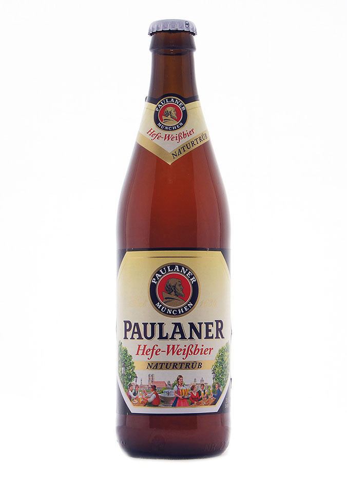 Пиво Пауланер Хефе-Вайсбир Натуртрюб, светлое нефильтрованное, 0.5 л
