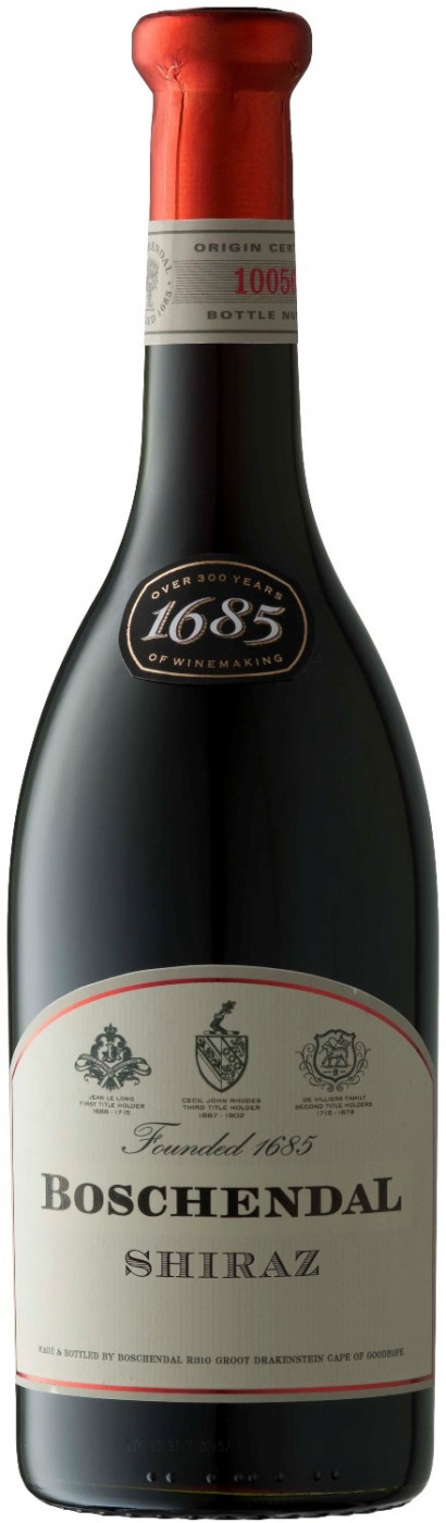 Шираз Бошендаль 1685 красное сухое 0,75 л.