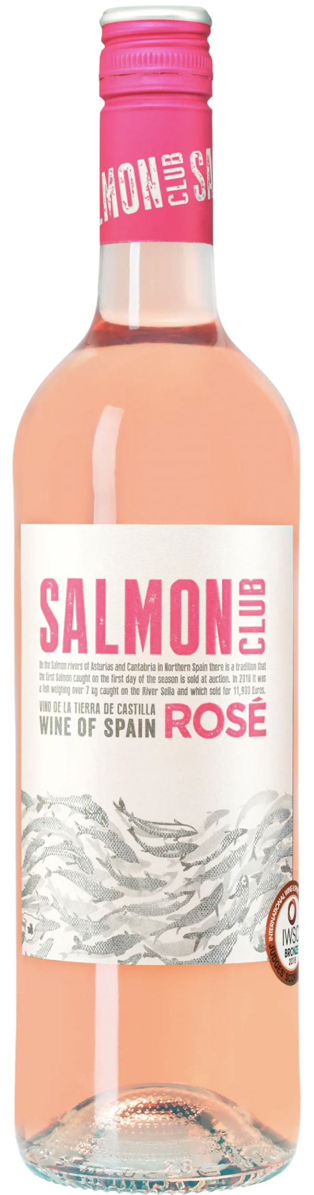 ВИНО защищенного географического указания  регион Тьерра де Кастилья"Салмон Клаб Розе" розовое сухое 12.5% 0.75л.