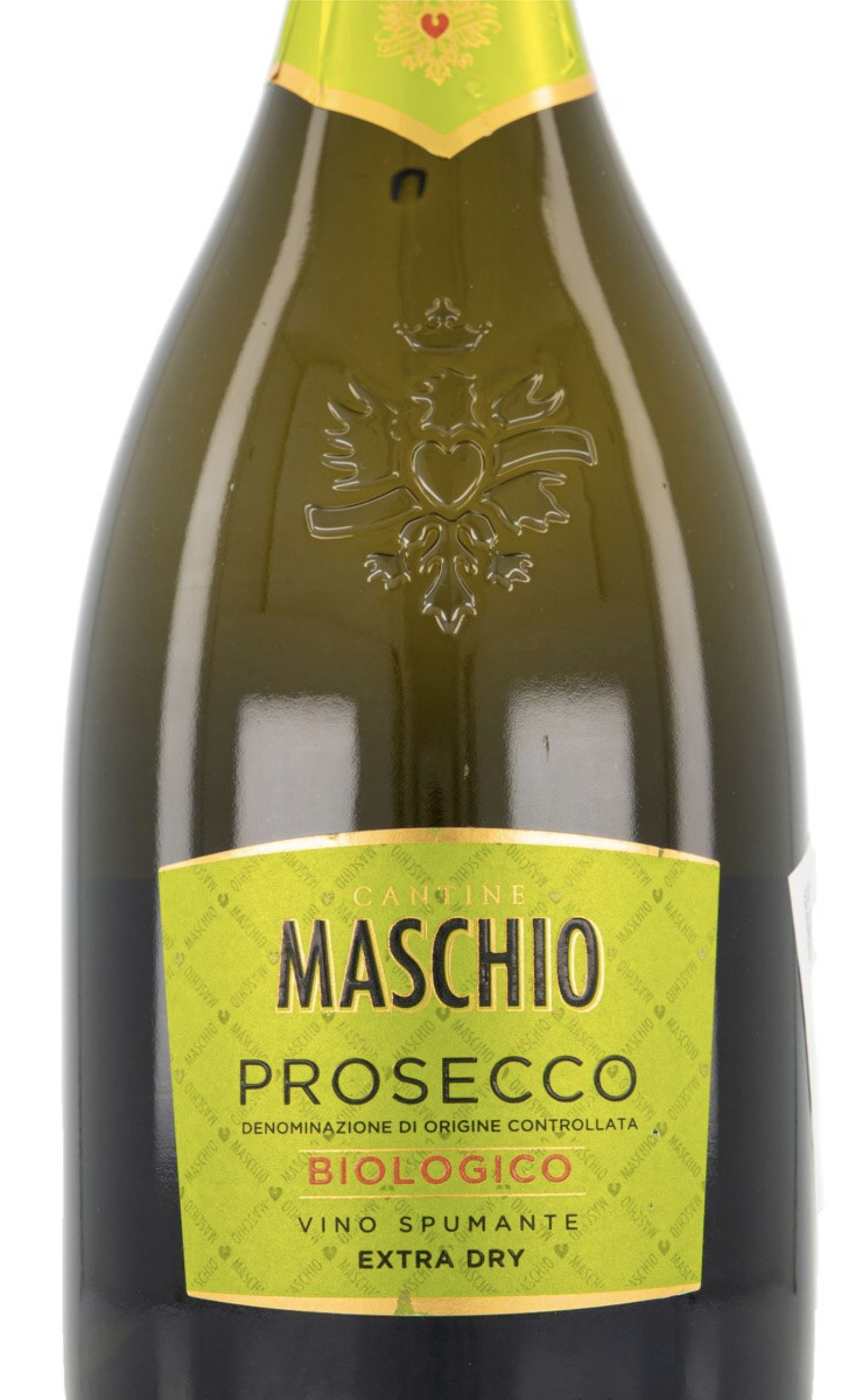 Этикетка Игристое вино Маскио Просекко "Биолоджико", белое брют, 0.75 л