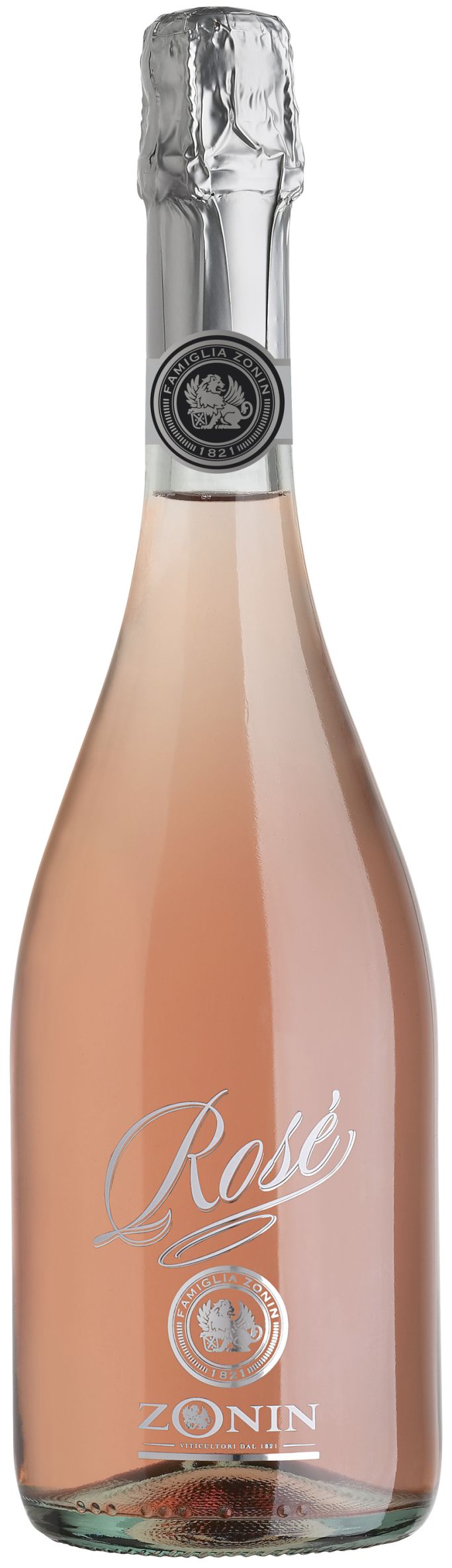 Игристое вино Зонин Розе, розовое брют, 0.75 л