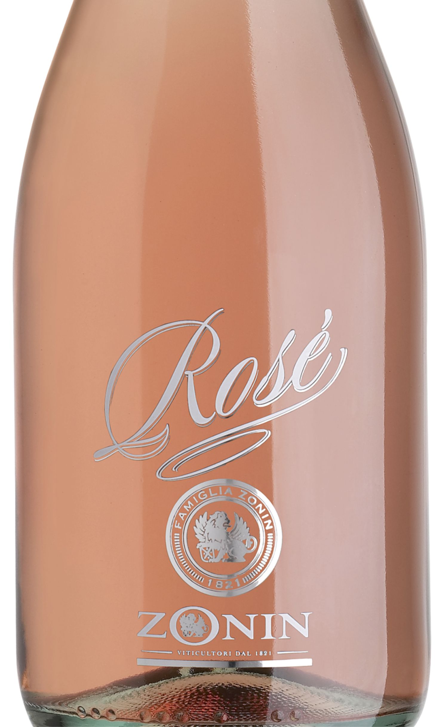 Этикетка Игристое вино Зонин Розе, розовое брют, 0.75 л