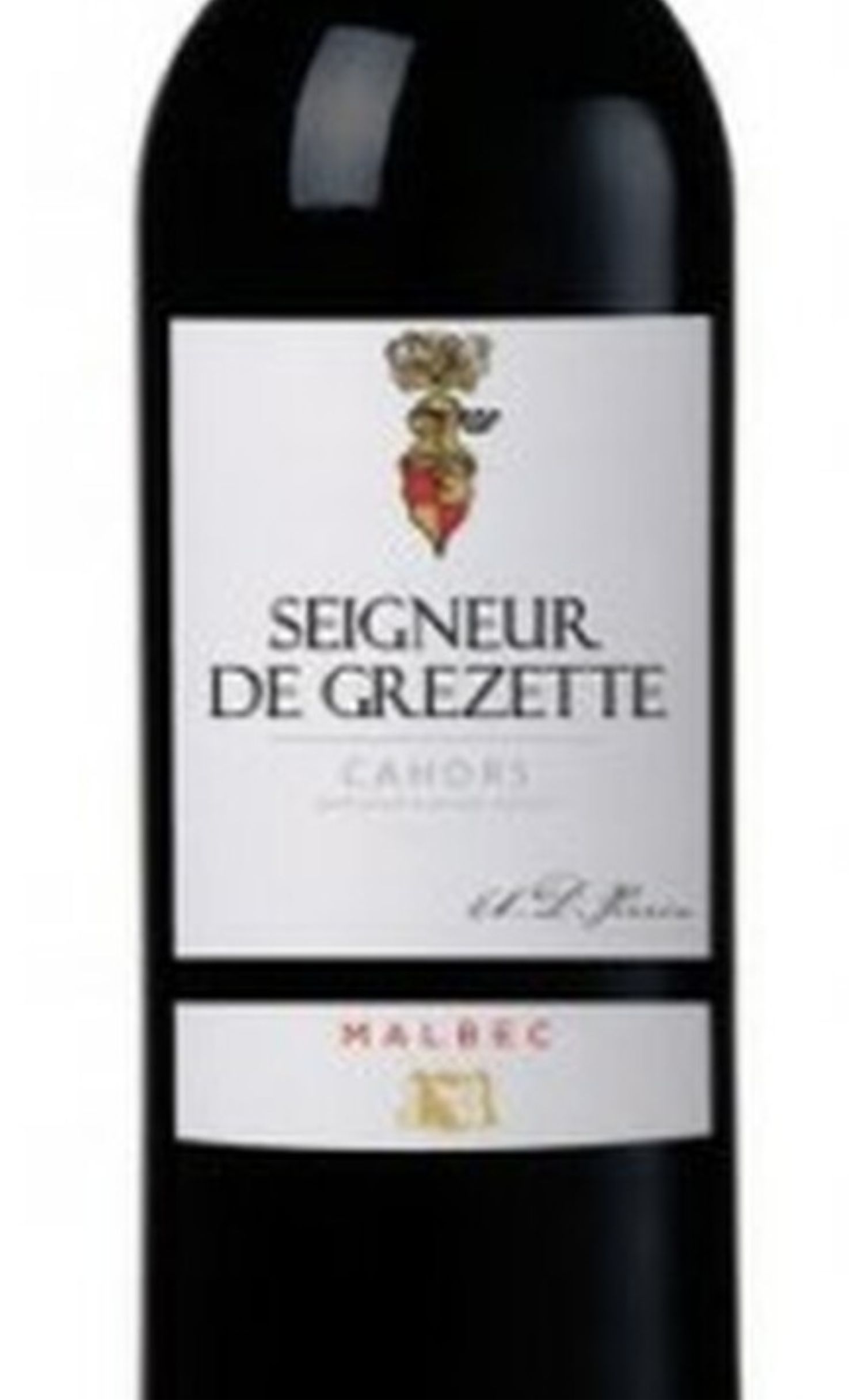 Этикетка ВИНО красное сухое защищенного наименования места происхождения категории AOP Каор "Хранитель Грезетт Мальбек" 13.5% 0.7