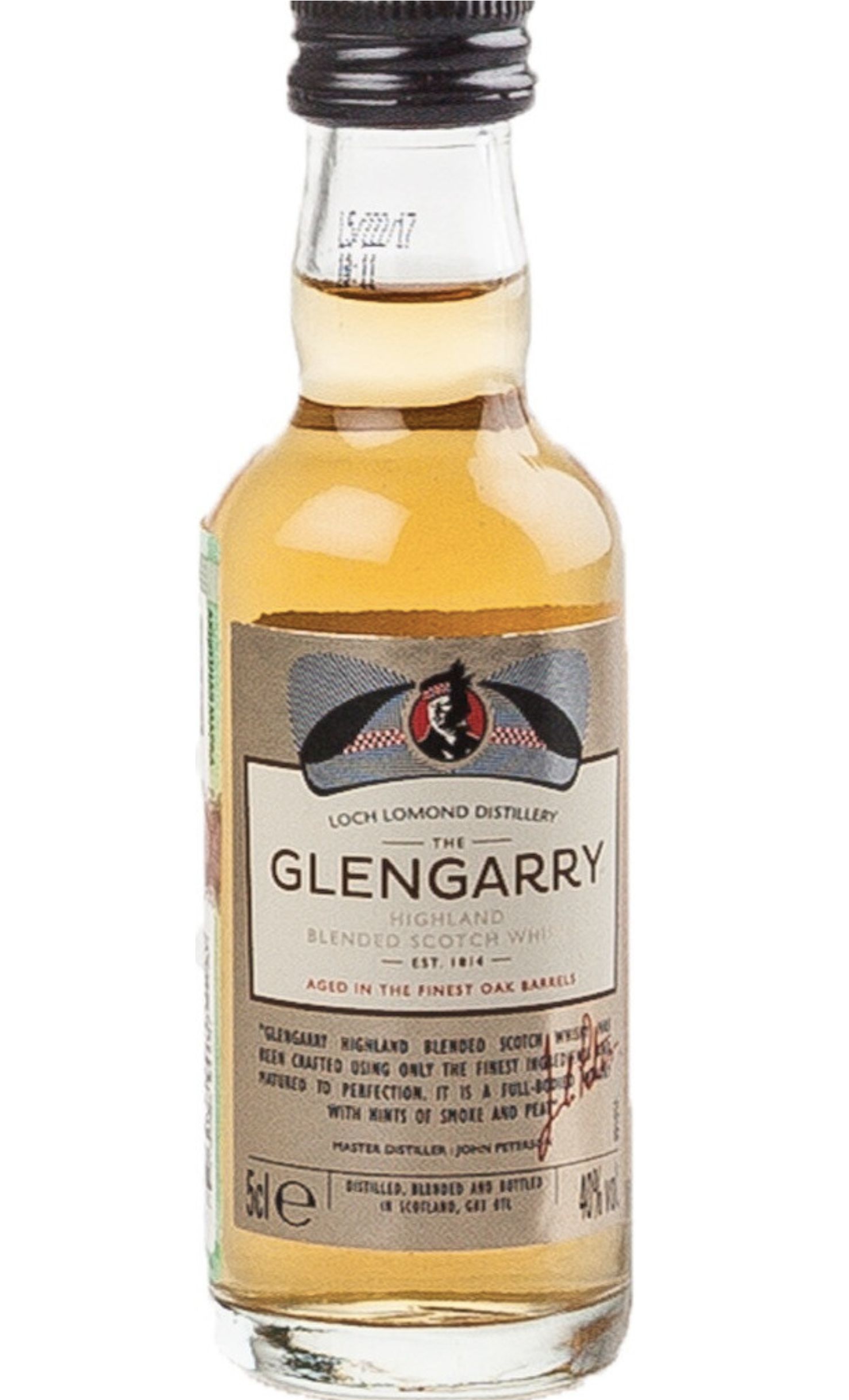 Этикетка Виски Гленгэрри, 0.05 л