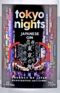 Этикетка Спиртной напиток " Токио Найтс Японский Джин" креп 43%, емк  0,7л