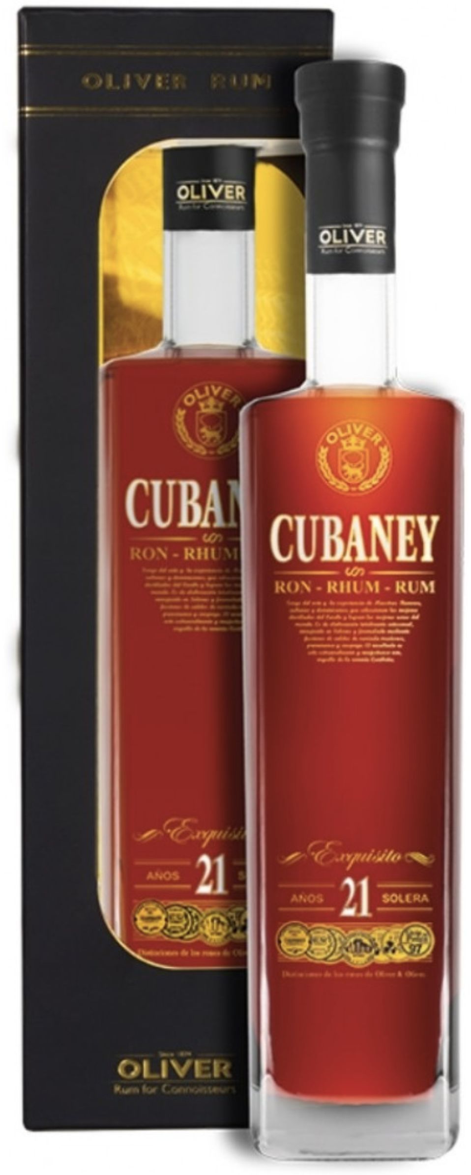 Спиртной напиток на основе рома "Кубаней Экскузито 21" п/у /RUM Cubaney Exquisito 21. п/у креп 38,0%, емк 0,7л