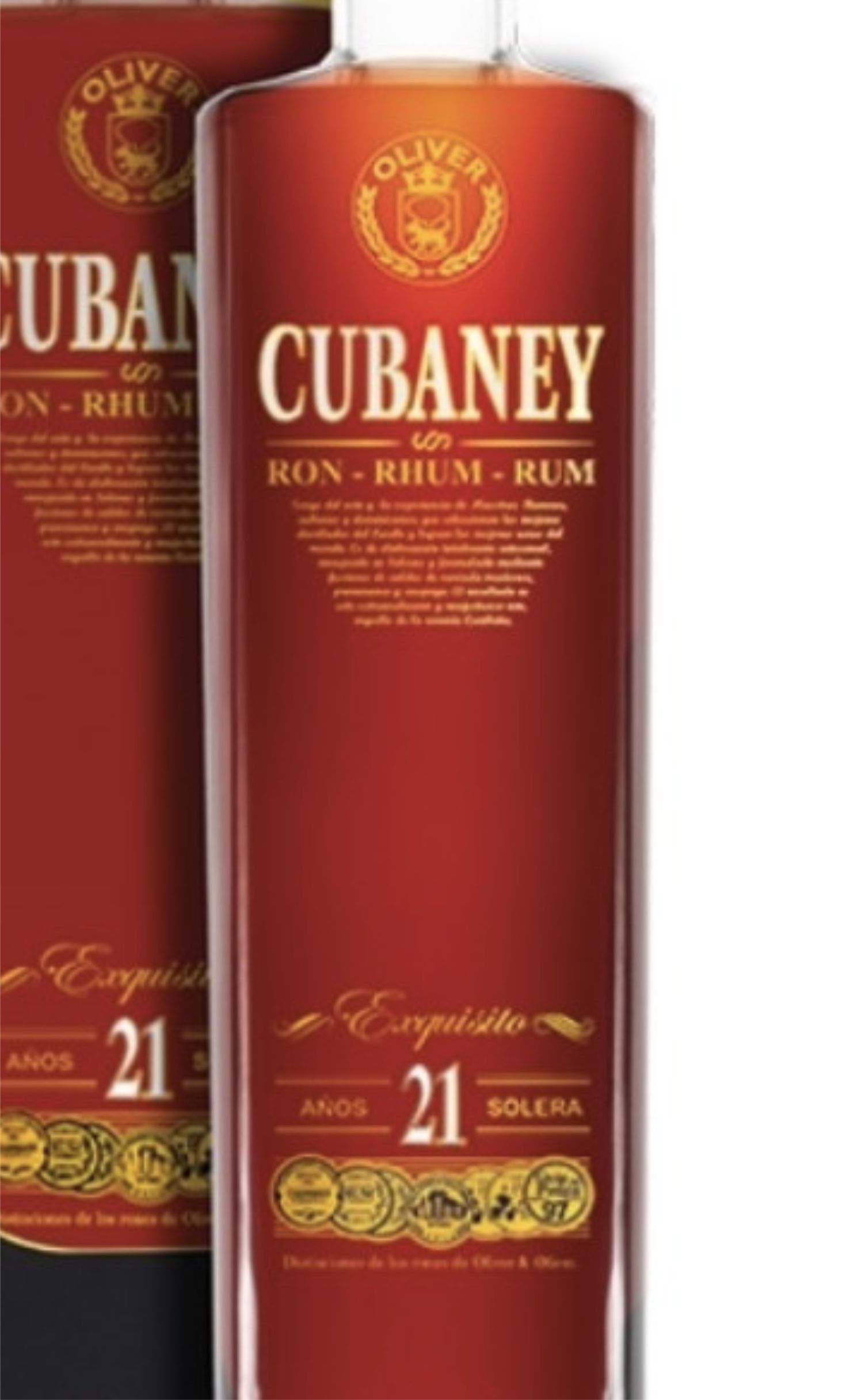 Этикетка Спиртной напиток на основе рома "Кубаней Экскузито 21" п/у /RUM Cubaney Exquisito 21. п/у креп 38,0%, емк 0,7л
