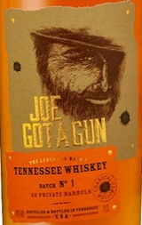 Этикетка Виски зерновой Джо Гот э Ган Теннесси Виски (Joe Got a Gun Tennessee Whiskey)  креп 40%, емк 0,7л