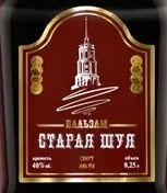 Этикетка Бальзам "Старая Шуя" креп 40%, емк 0,25л