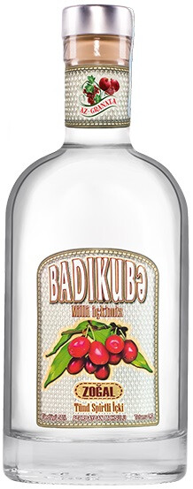 Водка фруктовая (плодовая) Водка плодовая кизиловая Бадикубе креп 50%, емк 0,5л
