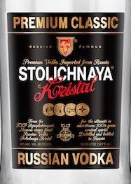 Этикетка Водка "СТОЛИЧНАЯ КРИСТАЛЛ" креп 40%, емк 0,5л