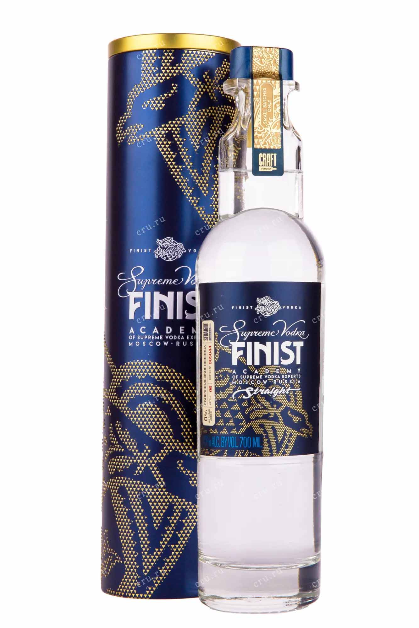 ВОДКА "FINIST" (ФИНИСТ) креп 40%, емк  0.7л. в жестяной тубе