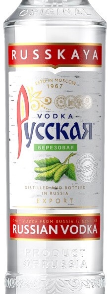 Этикетка Водка особая "РУССКАЯ. БЕРЕЗОВАЯ" креп 38%, емк 0.5л