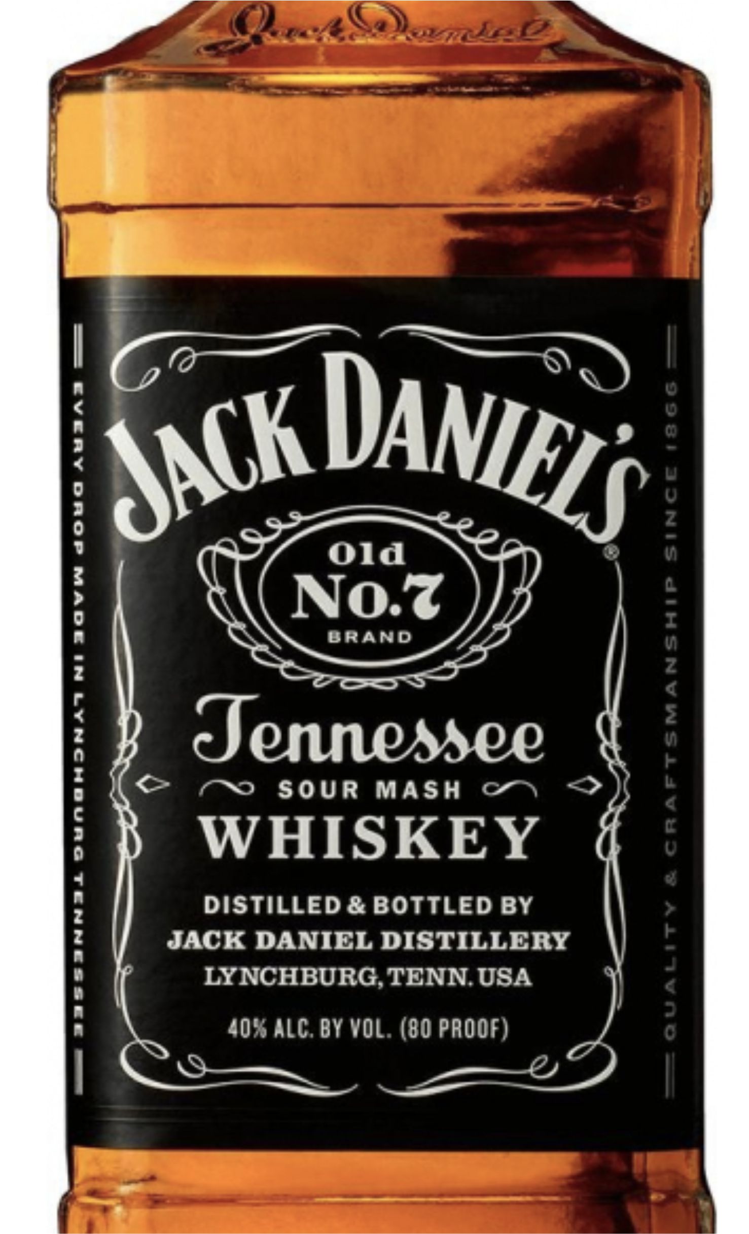 Этикетка Виски Джек Дэниел'с Теннесси, 0.5 л
