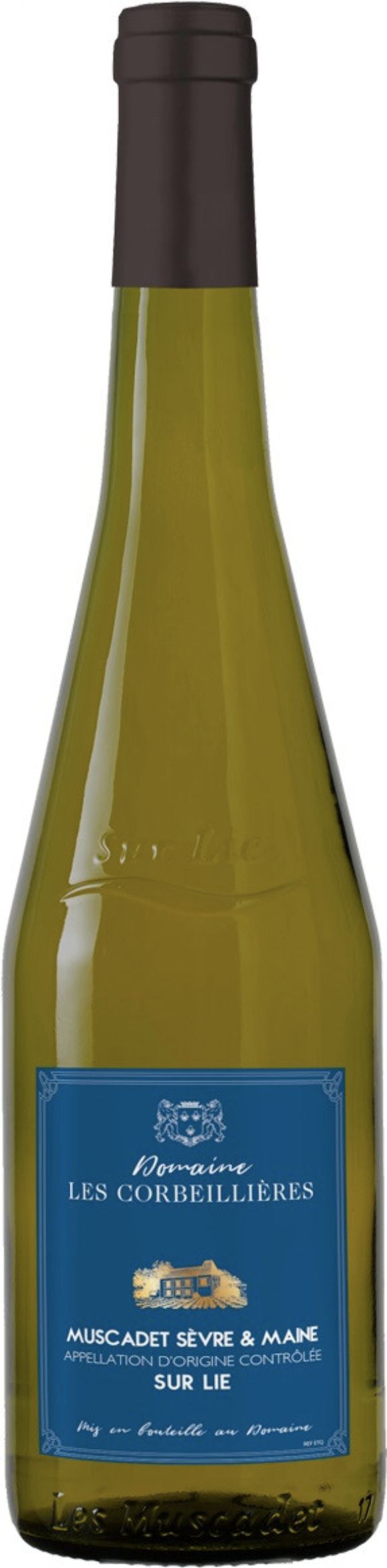 Вино защищенного наименования места происхождения, региона Мюскаде Севр Э Мэн, сухое белое, ка. АОС, сах. 0-3 г/л, сод.