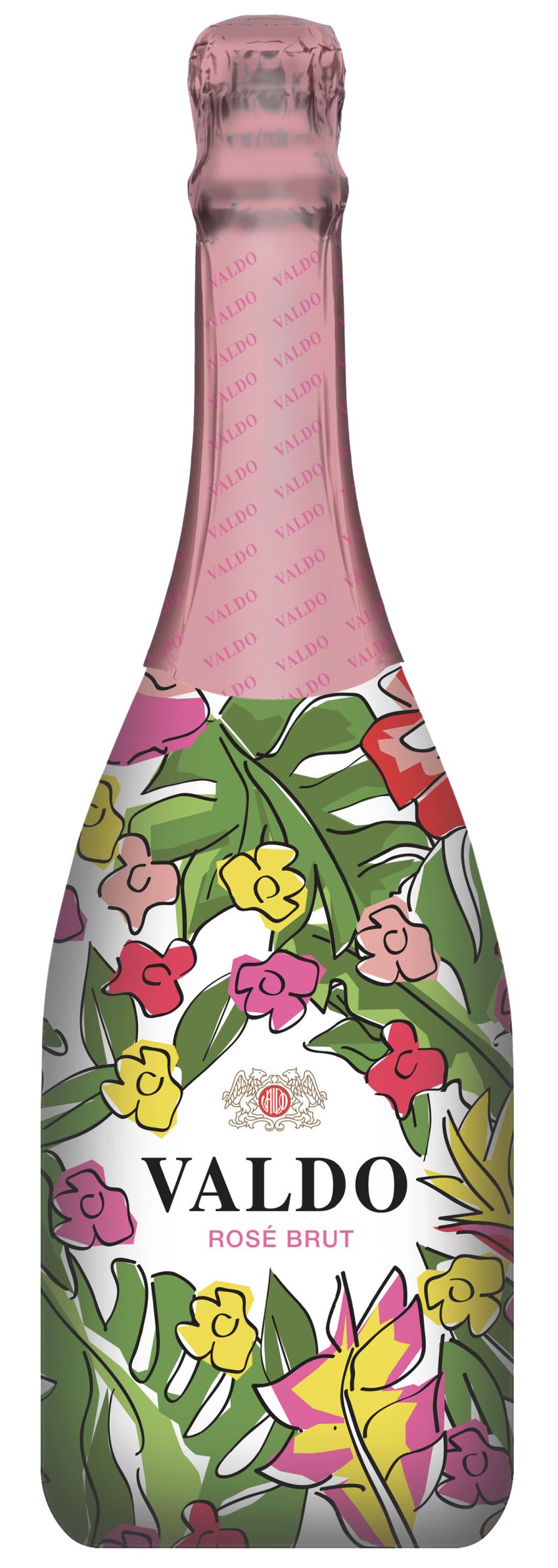 Игристое вино Вальдо "Флорал Эдишн", розовое брют, 0.75 л