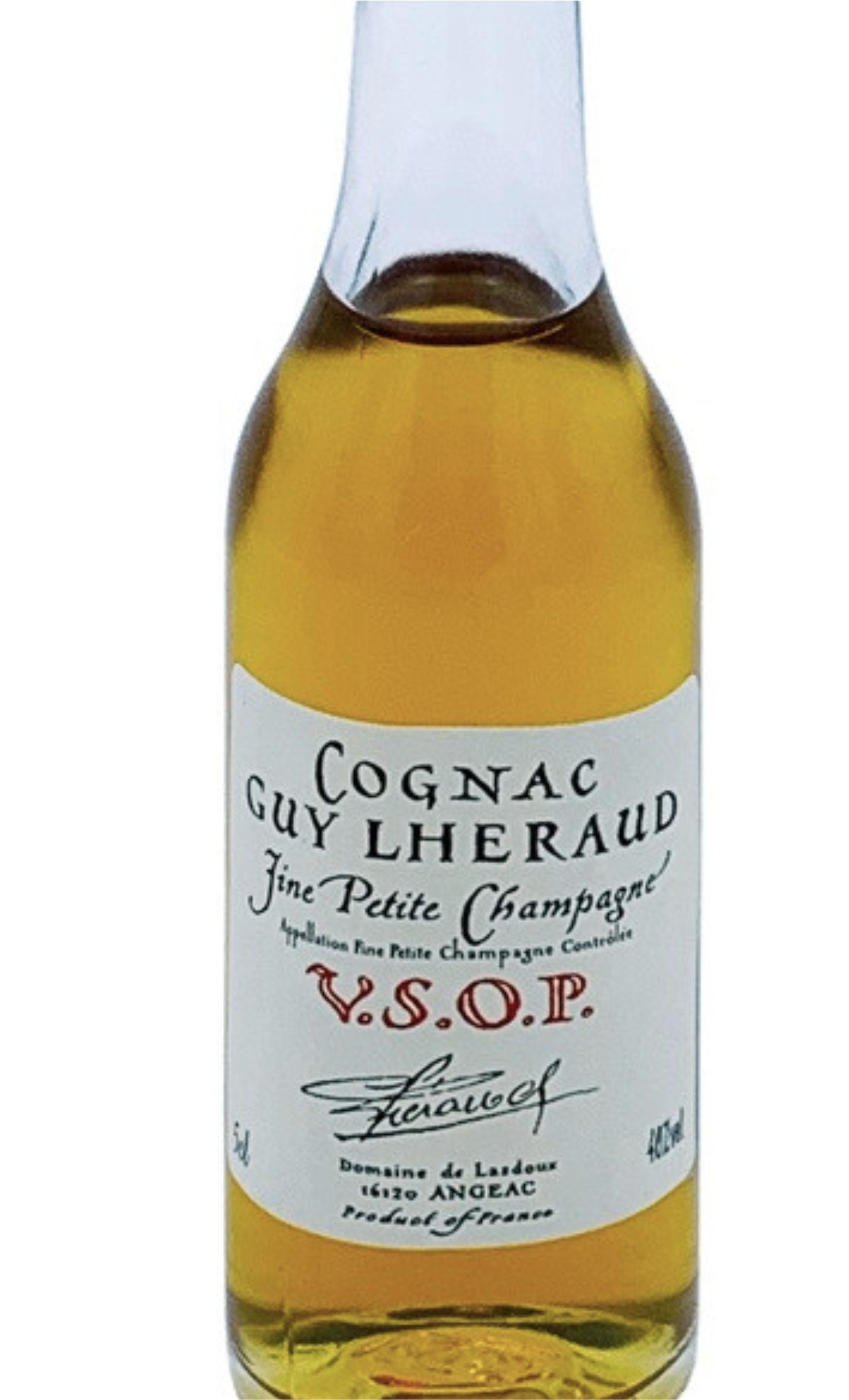 Этикетка Коньяк Леро VSOP, 0.05 л