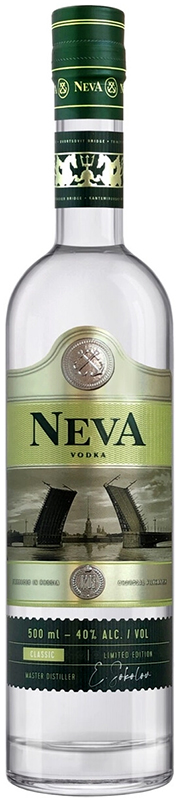 Водка "НЕВА КЛАССИК"креп 40%, емк 0,5л