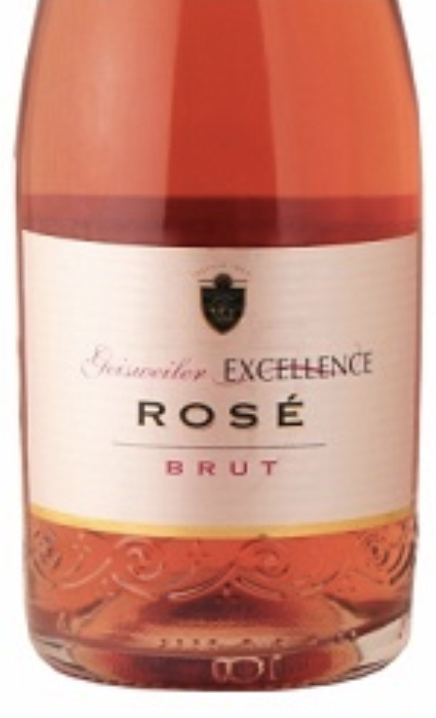 Этикетка Игристое вино Жеизвелер Экселенс Розе, розовое брют, 0.75 л
