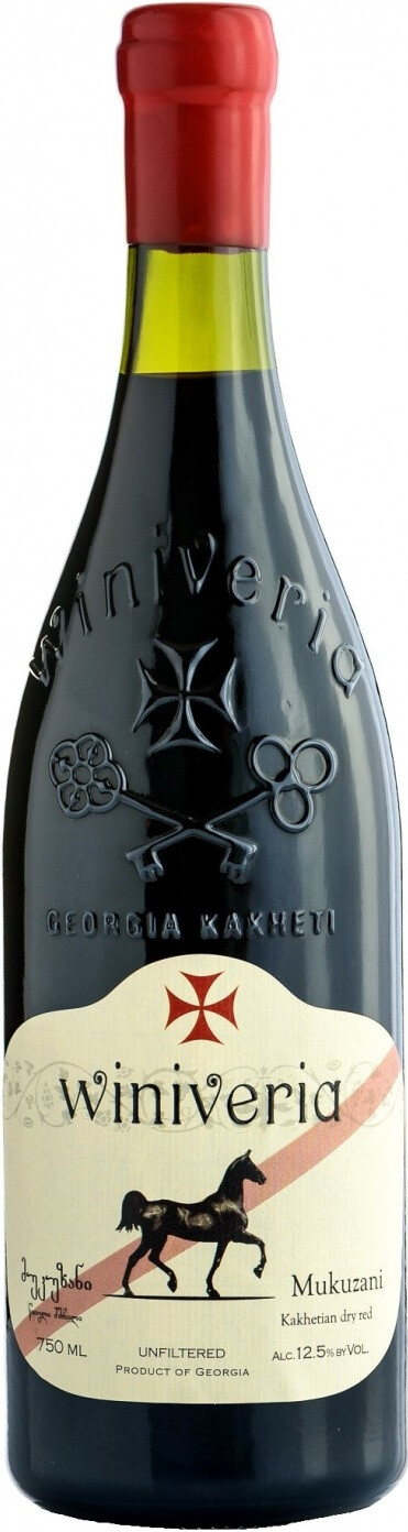 Мукузани  2019г сухое красное Виниверия 0,75 л