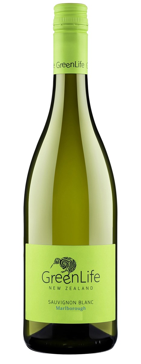 Вино сортовое полусухое белое ГринЛайф Совиньон Блан Мальборо  2022г креп 12,5%, емк 0,75л