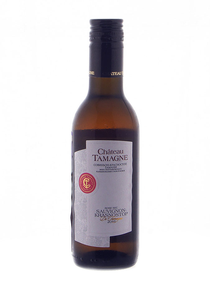 Вино Совиньон-Красностоп Тамани сухое розовое 2015г  0,187л