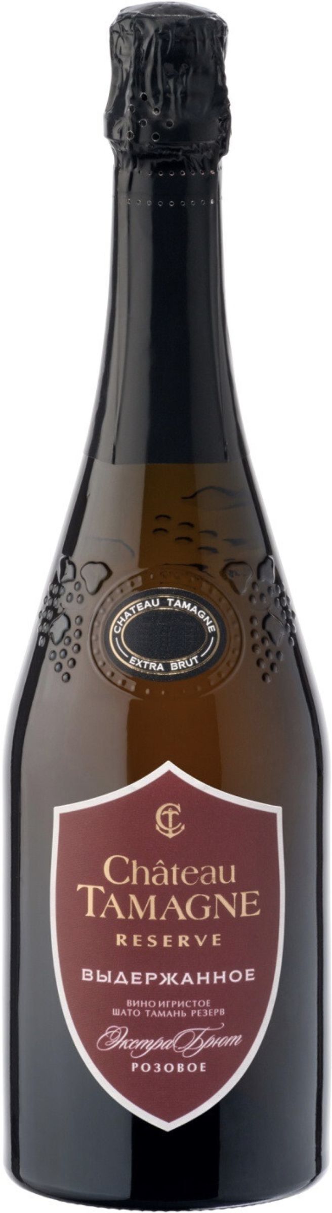 Игристое вино Шато Тамань Резерв 2016 коллекционное, розовое экстра брют, 0.75 л
