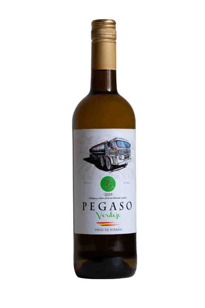 Вино столовое сухое белое "Пегасо Вердехо" 2020г креп 12%, емк  0.75л.