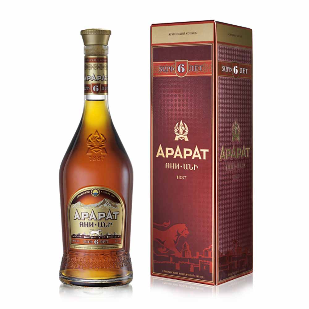 Армянский коньяк "АНИ"  креп 40%, емк  0,7 в п/у