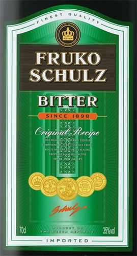 Этикетка Фруко Шульц Биттер 0,7л