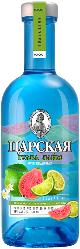 Настойка горькая ЦАРСКАЯ ОРИГИНАЛЬНАЯ ГУАВА ЛАЙМ креп 38%, емк 0,5л