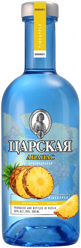 Настойка горькая "ЦАРСКАЯ ОРИГИНАЛЬНАЯ АНАНАС (CZAR'S ORIGINAL PINEAPPLE)"  креп 38%, емк 0,5л