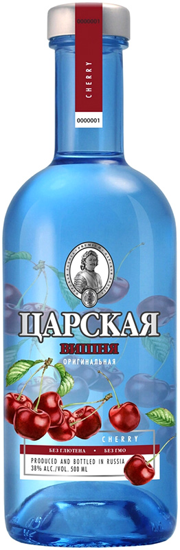 Настойка горькая "ЦАРСКАЯ ОРИГИНАЛЬНАЯ ВИШНЯ (CZAR'S ORIGINAL CHERRY)" креп 38%, емк 0,5л