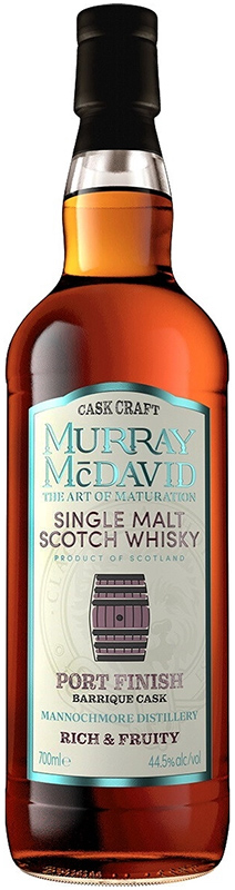 Виски шотландский односолодовый "Мюррей МакДэвид Каск Крафт Порт Финиш", креп. 44,5%,  емк 0,7л