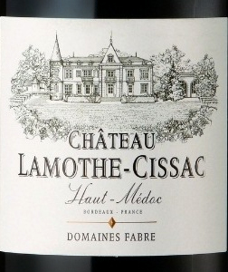 Этикетка Вино выдержанное "Шато Ламот-Сиссак Крю Буржуа О-Медок"  2019г сухое красное, креп. 13,5%, емк  1,5л