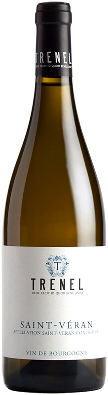 Вино сортовое выдержанное "Сен-Веран Тренель" 2022г  сухое белое, креп. 13%,  емк 0,75л