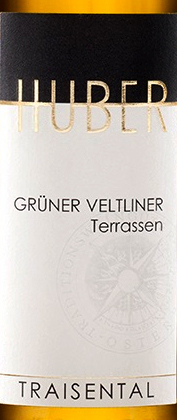 Этикетка Вино сортовое ординарное "Хубер Грюнер Вельтлинер Террассен" 2023г  сухое белое  креп 7,5%, емк 0,75л