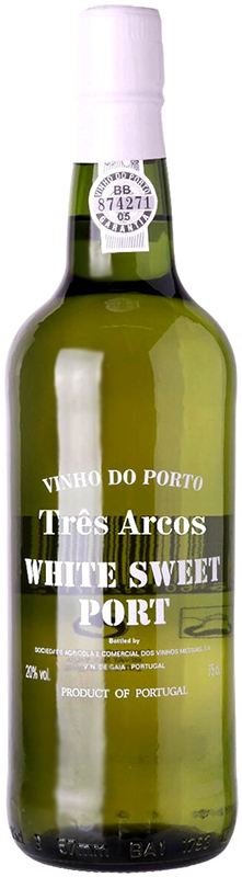Крепленое вино крепкое (портвейн) марочное "Трес Аркуш Уайт Порто" креп 19,5%, емк  0.75л.