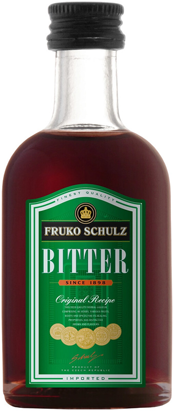 Настойка горькая "Фруко Шульц Биттер"  креп 35%, емк  0,05л