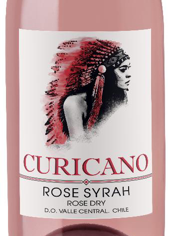 Этикетка Курикано Розе Сира DO сухое розовое креп. 13% 0.75л.