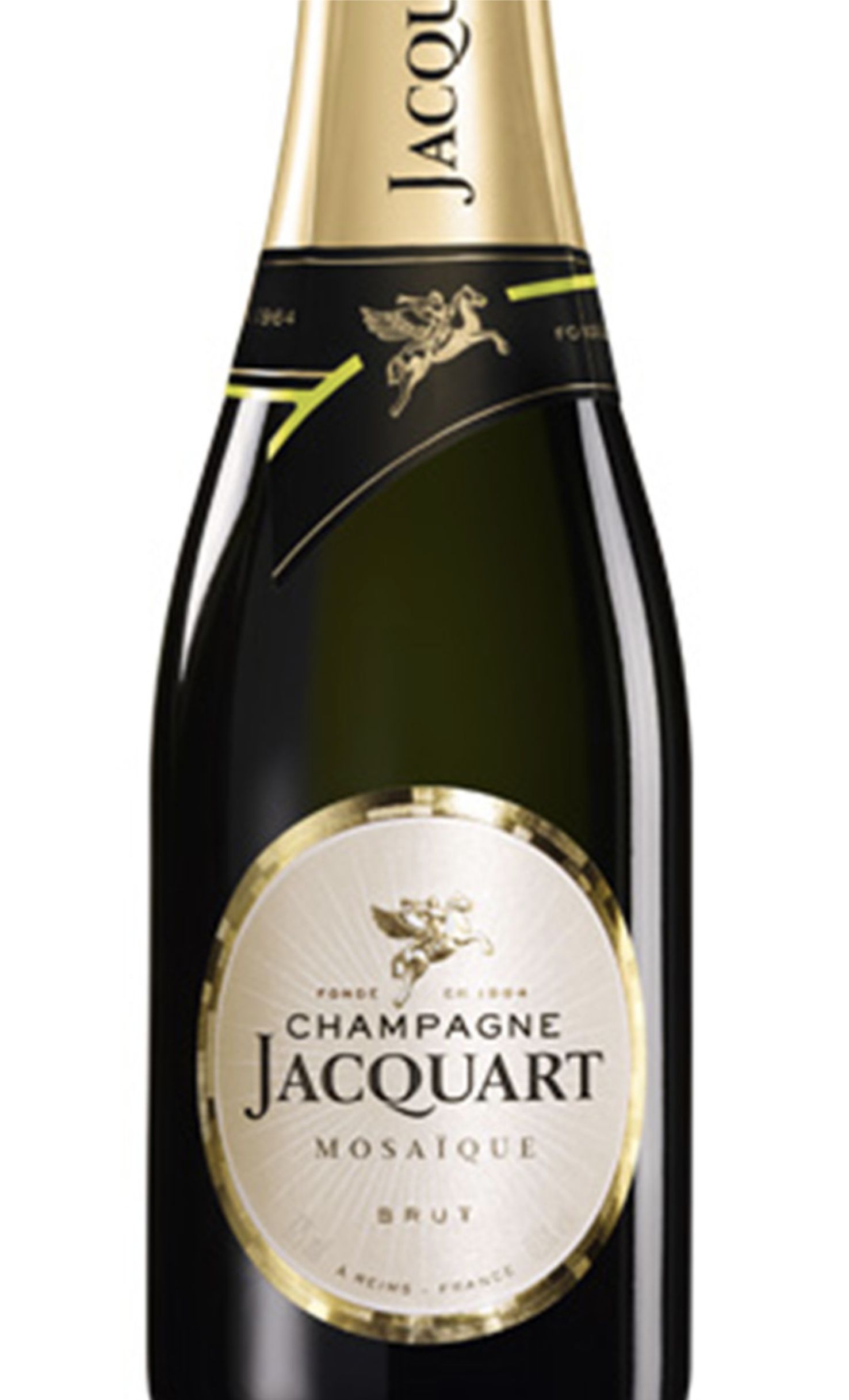 Этикетка Шампанское Жакарт "Брют Мозаик", белое брют, 0.375 л