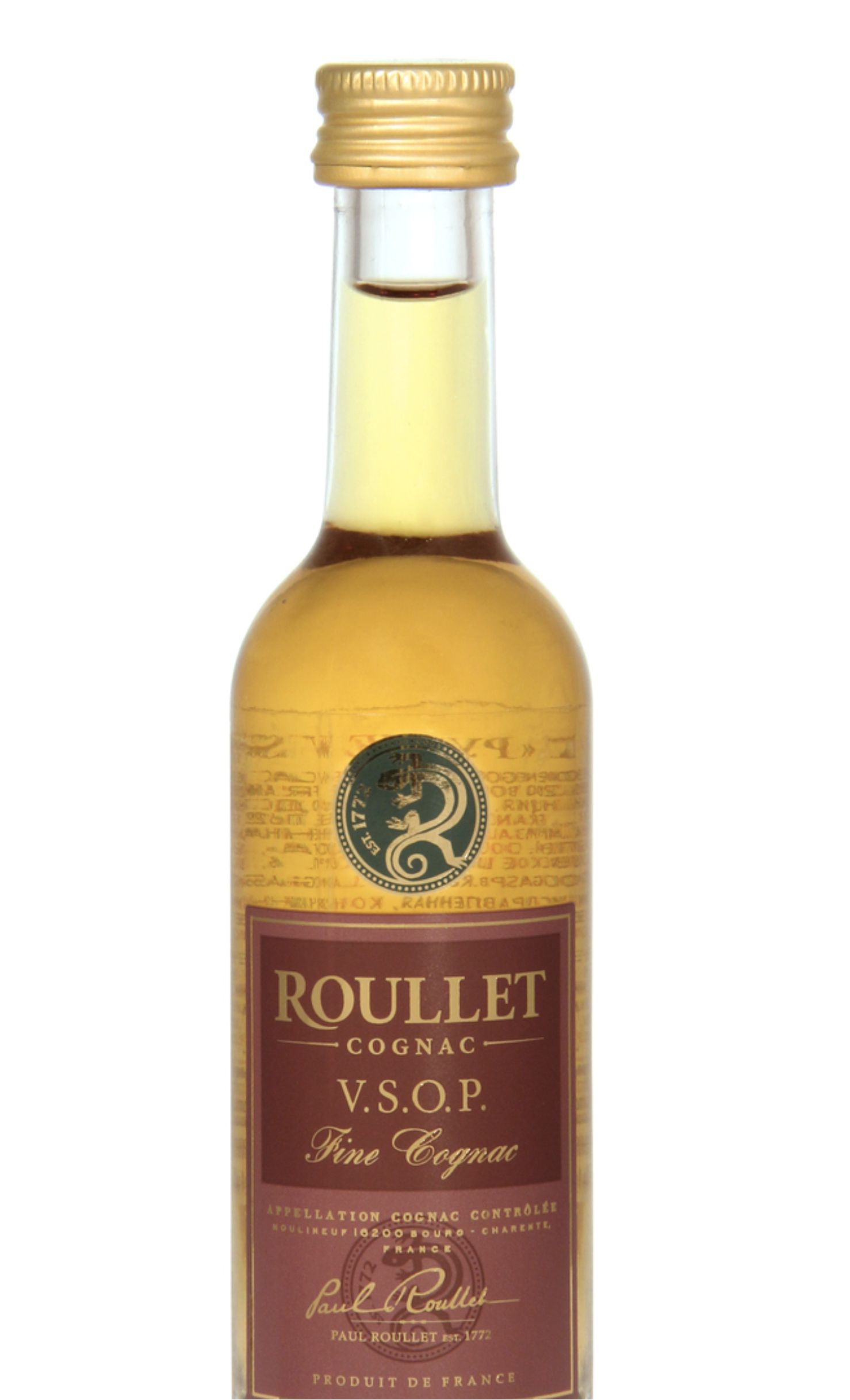 Этикетка Коньяк Рулле VSOP Гранд Шампань, 0.05 л