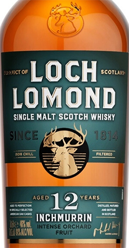 Этикетка Инчмуррин Сингл Молт 12 лет креп. 46% 0.7л. п/у
