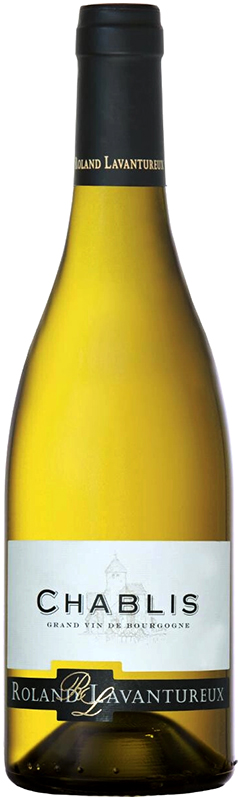 ВИНО сортовое выдержанное "Шабли Ролан Лавантюро" 2021г  сухое белое  креп 7,5%, емк 0.375л.