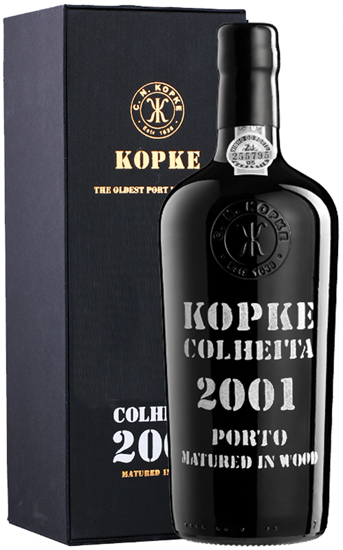 Крепленое вино крепкое (портвейн) марочное "Копке Колейта Порто", в п/у, год урожая 2001 креп. 20%, емк  0.75л.