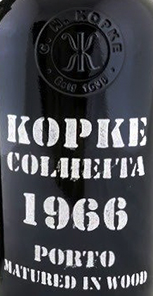 Этикетка Крепленое вино крепкое (портвейн) марочное "Копке Колейта Порто", в деревянной п/у, год урожая 1966, креп. 20,5%, емк  0