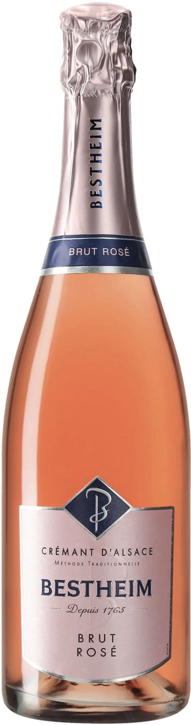 Игристое вино Бестхайм Креман д' Эльзас, розовое брют, 0.75 л